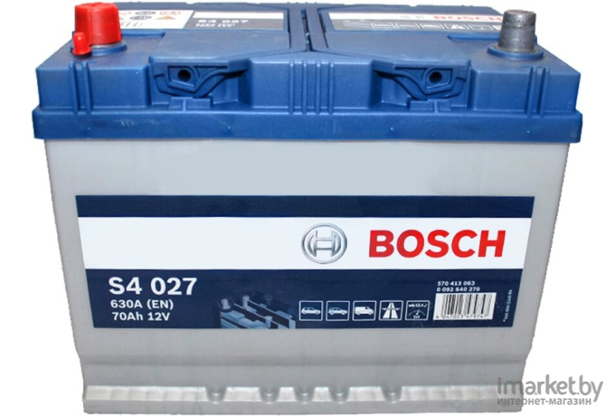 Автомобильный аккумулятор Bosch S4 027 570 413 063 JIS / 0092S40270 (70 А/ч)