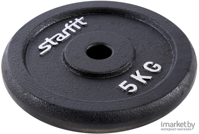 Диск для штанги Starfit  BB-204 5 кг черный