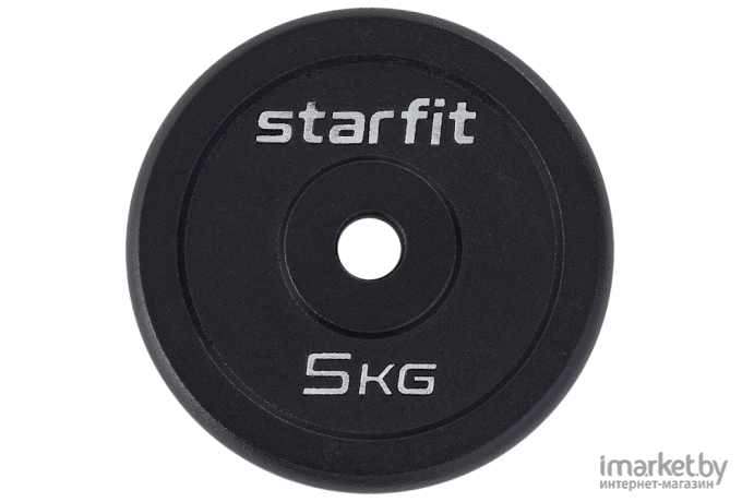 Диск для штанги Starfit  BB-204 5 кг черный