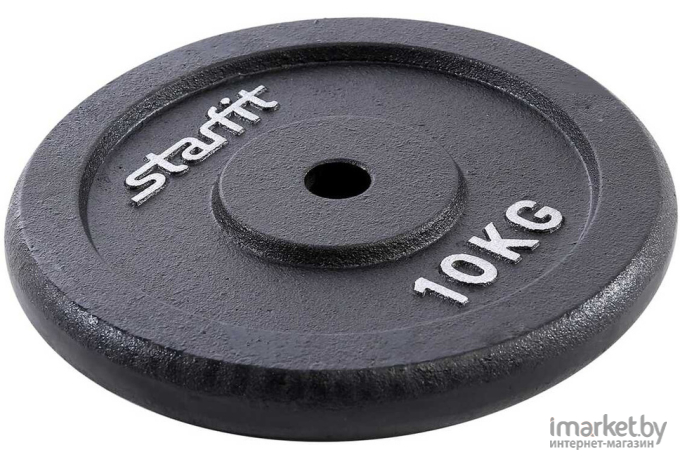 Диск для штанги Starfit BB-204 10 кг черный