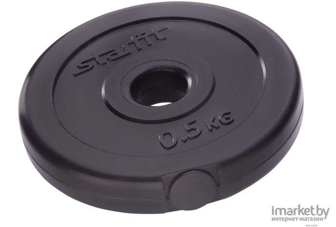 Диск для штанги StarfitBB-203 0.5 кг черный