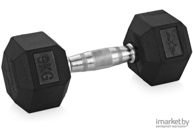 Гантель цельная Starfit DB-301 9 кг черный