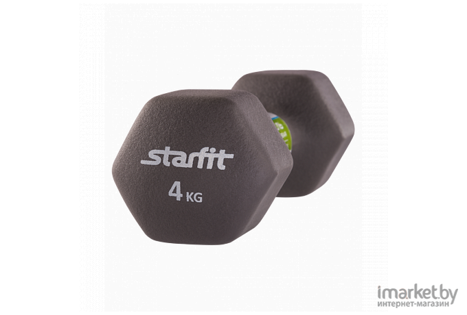 Гантель цельная Starfit DB-201 4 кг серый