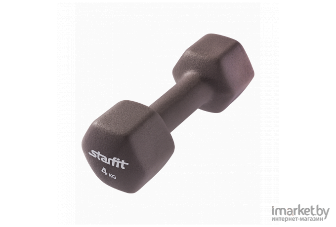 Гантель цельная Starfit DB-201 4 кг серый