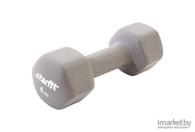 Гантель цельная Starfit DB-201 4 кг серый