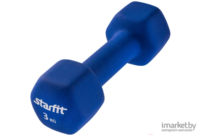 Гантель цельная Starfit DB-201 3 кг синий