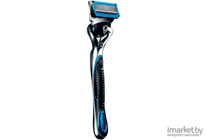 Набор косметики для бритья Gillette Fusion5 ProShield Chill бритва+3 сменных кассеты+подставка