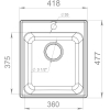 Мойка кухонная GranFest Quarz GF-Z17 (черный)