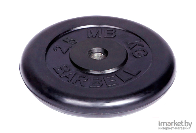 Диск для штанги олимпийский MB Barbell  d 51 мм 2.5 кг черный