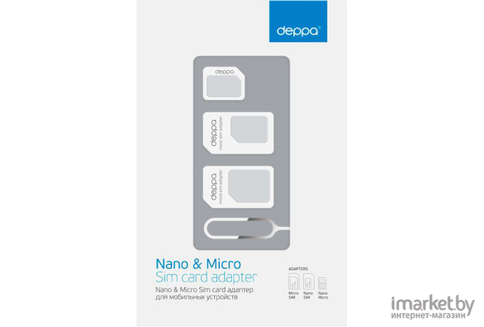 Адаптер Deppa Nanoµ sim card (74000)