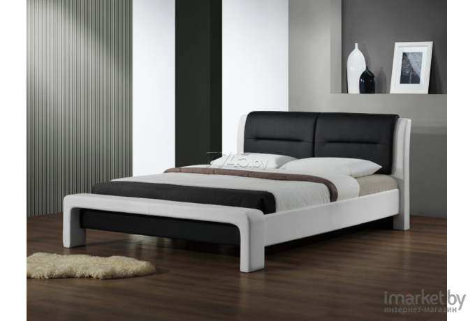 Кровать Halmar Cassandra 160x200 белый/черный [V-CH-CASSANDRA_160-LOZ]