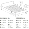 Кровать Halmar Cassandra 160x200 белый/черный [V-CH-CASSANDRA_160-LOZ]