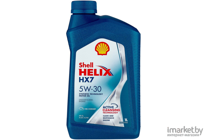 Моторное масло Shell Helix HX7 5W30 / 550046351 (4л)