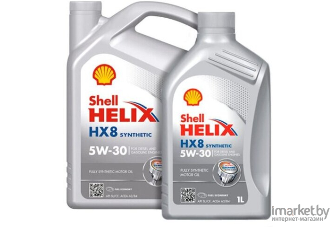 Моторное масло Shell Helix HX8 Synthetic 5W30 / 550046364 (4л)