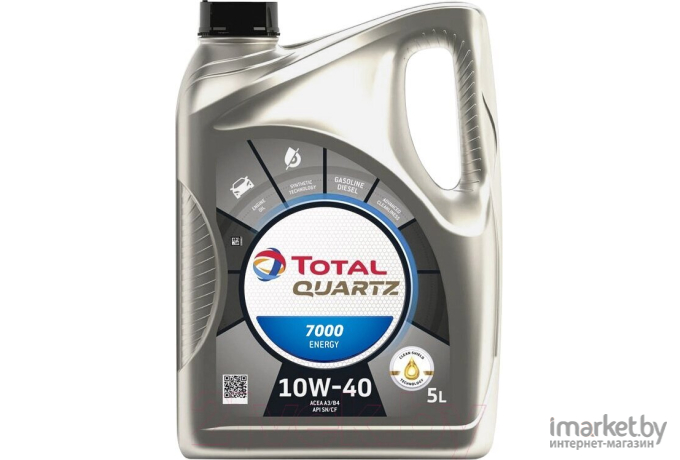 Моторное масло Total Quartz Energy 7000 10W40 / 201537 (5л)