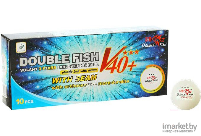 Мячи Double Fish Three star 3 Volant V111F 10шт