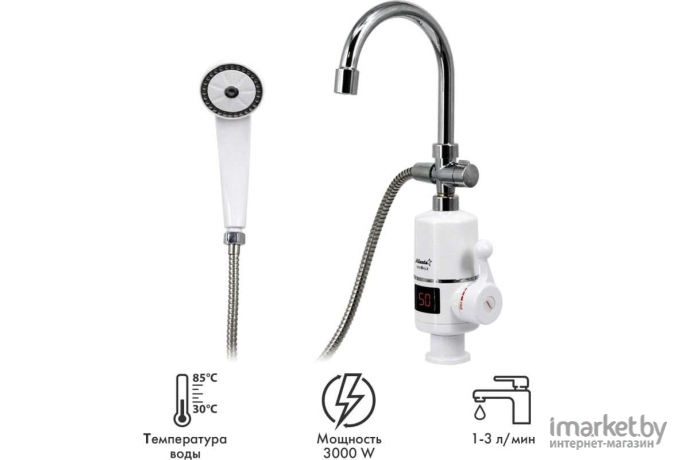 Проточный водонагреватель Atlanta ATH-7423 (с душем)