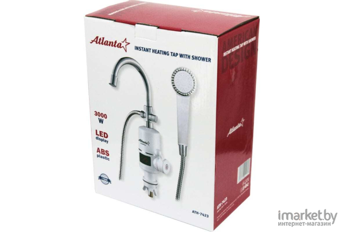 Проточный водонагреватель Atlanta ATH-7423 (с душем)