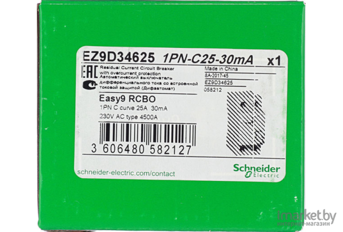 Выключатель нагрузки Schneider Electric Дифференциальный автомат Schneider Electric Easy9 EZ9D34625