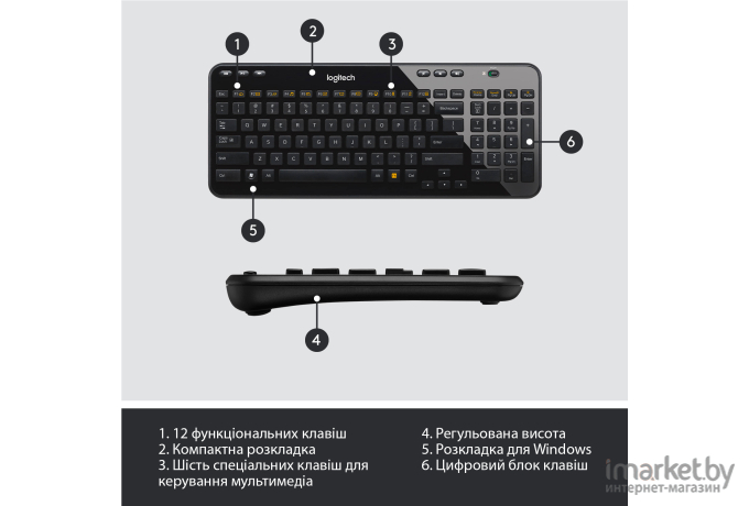 Клавиатура Logitech K360 / 920-003095