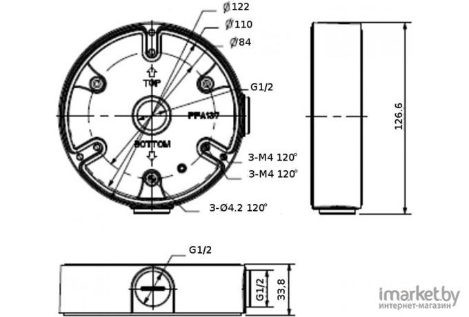 Монтажная коробка Dahua DH-PFA137