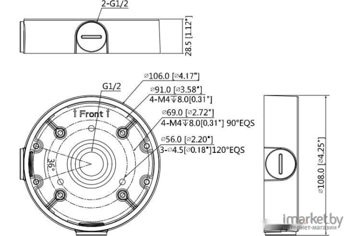 Монтажная коробка Dahua DH-PFA139