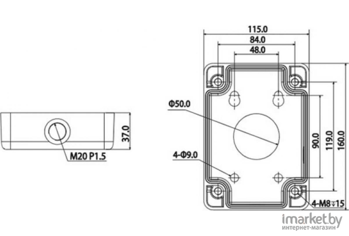 Монтажная коробка Dahua DH-PFA120