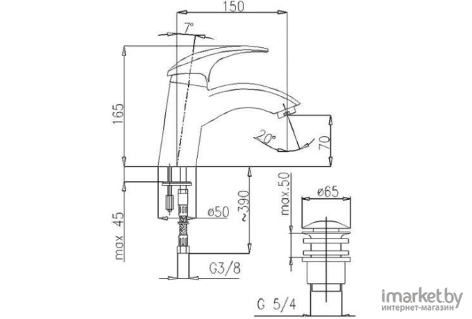 Смеситель Armatura Ametyst 402-815-00/402-814-00