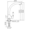 Смеситель Ledeme L4455F-3