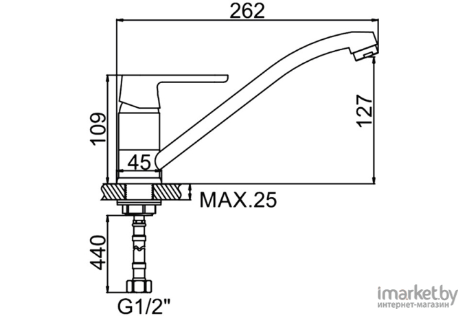 Смеситель Ledeme L4953W