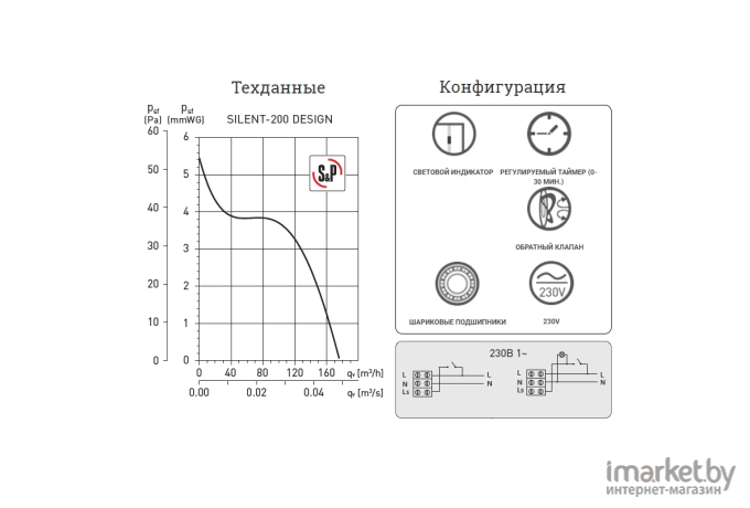 Вентилятор вытяжной Soler&Palau Silent-200 CRZ Design - 3C / 5210604100