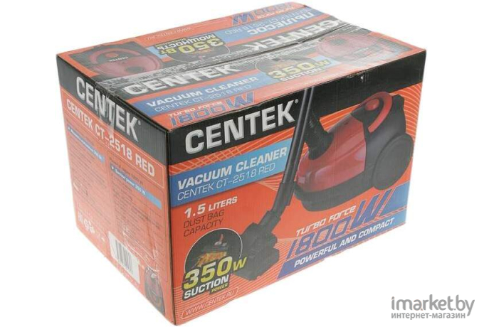 Пылесос CENTEK CT-2518 красный