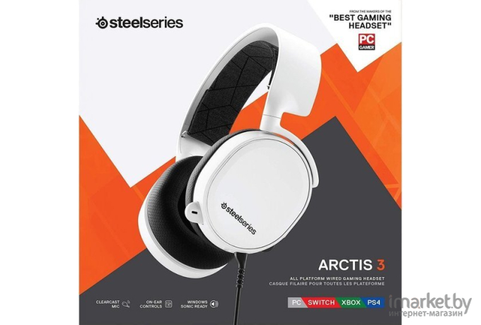 Наушники SteelSeries Arctis 3 2019 Edition [61506] белый