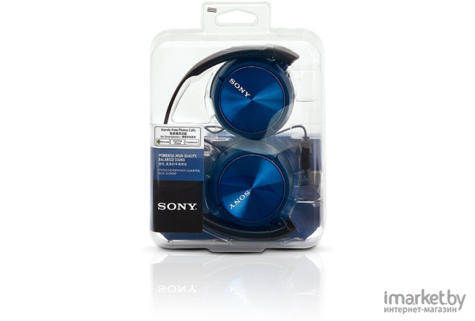 Наушники (гарнитура) Sony MDR-ZX310AP (синий)