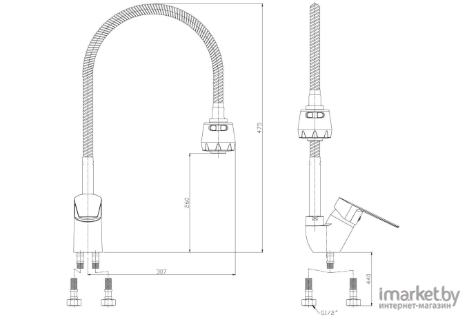 Смеситель Rossinka Silvermix S35-26