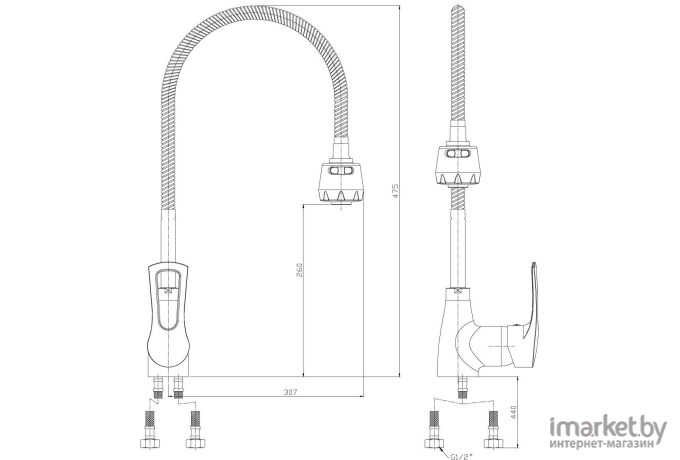 Смеситель Rossinka Silvermix T40-26