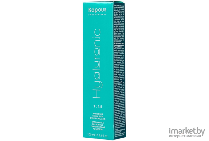 Крем-краска для волос Kapous Hyaluronic Acid с гиалуроновой кислотой 10.016 (платиновый блондин пастельный жемчужный)