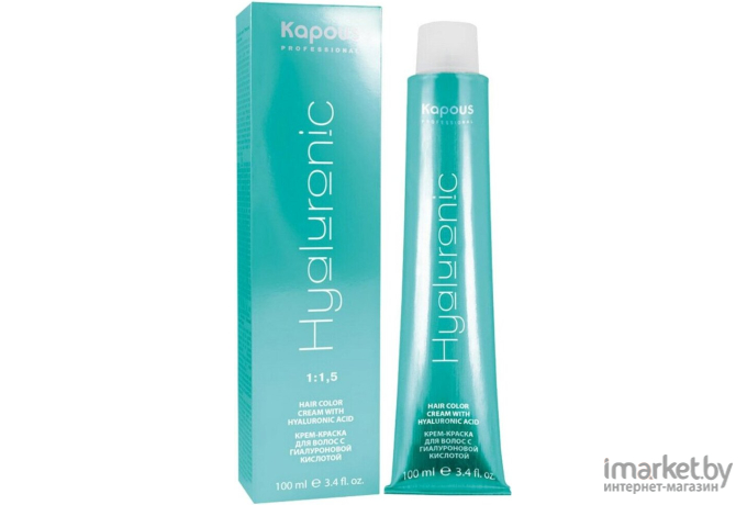Крем-краска для волос Kapous Hyaluronic Acid с гиалуроновой кислотой 10.084 (платиновый блонд прозрачный брауни)