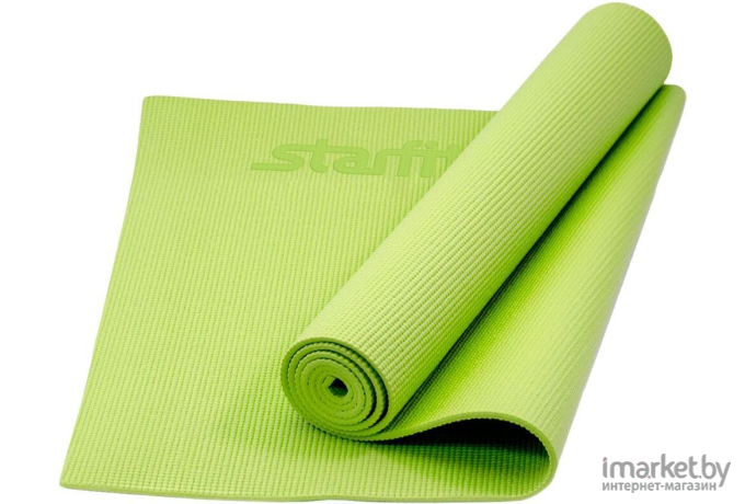 Коврик для йоги и фитнеса Starfit FM-101 PVC 173x61x0.4см зеленый