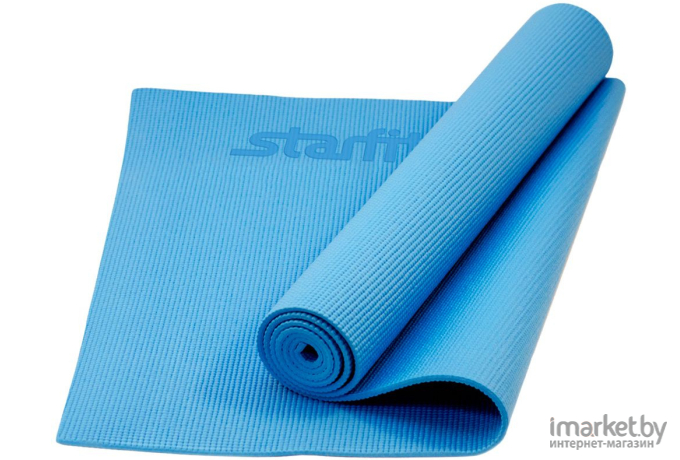 Коврик для йоги и фитнеса Starfit FM-101 PVC 173x61x1.0см синий