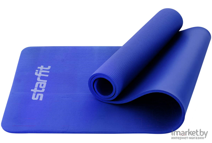 Коврик для йоги и фитнеса Starfit FM-301 NBR 183x58x1.2см синий