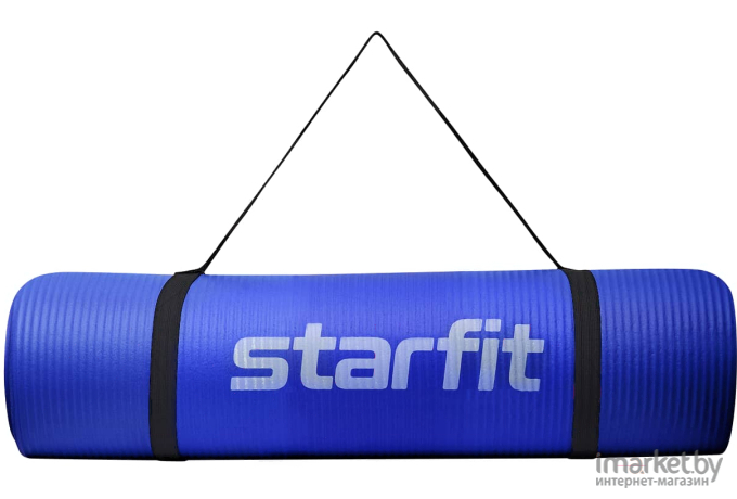 Коврик для йоги и фитнеса Starfit FM-301 NBR 183x58x1.2см синий