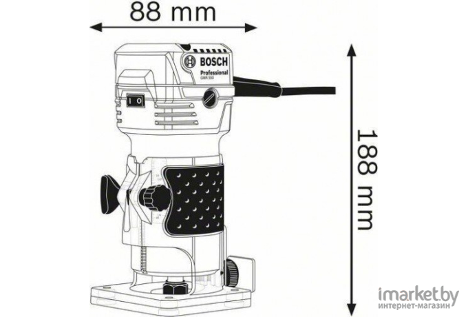 Профессиональный фрезер Bosch GKF 550 Professional (0.601.6A0.020)