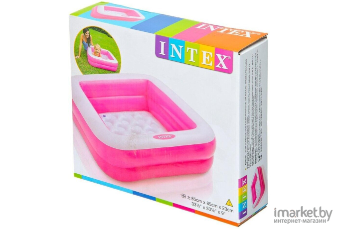 Надувной бассейн Intex розовый 57100NP