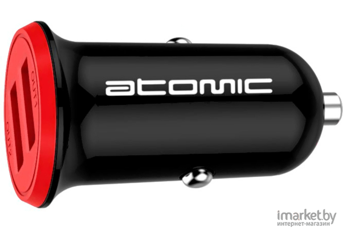 Автомобильное зарядное устройство Atomic C206 с кабелем microUSB