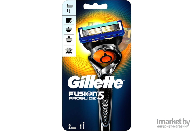 Бритвенный станок Gillette Fusion ProGlide Flexball +2 кассеты