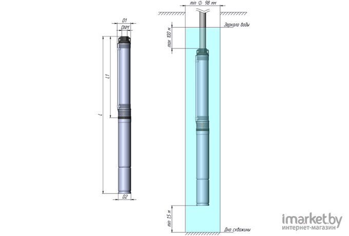 Скважинный насос Unipump Eco Midi-2