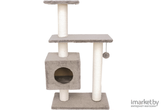 Когтеточка Cat House Комплекс для кошек Буран 1.06 хлопок серый