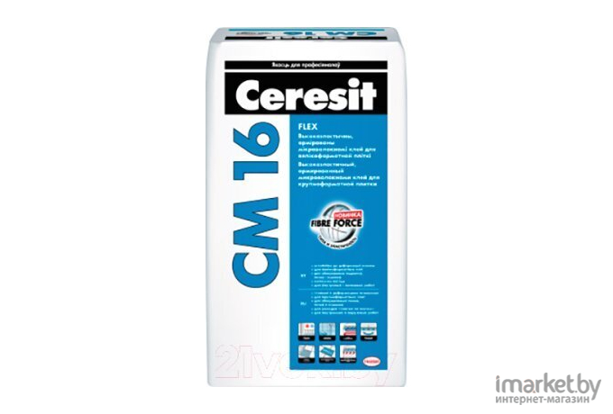 Клеевая смесь Ceresit CM 16 Flex для плитки 25кг