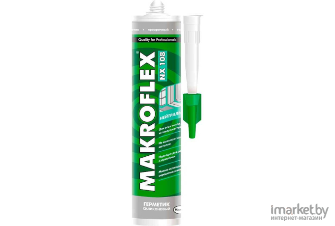Герметик силиконовый Makroflex NX 108 нейтральный 290мл прозрачный